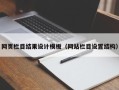 昭通网页栏目结果设计模板（网站栏目设置结构）
